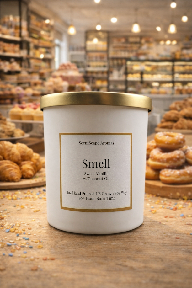 Smell: (Sweet Vanilla w/Coconut Oil)